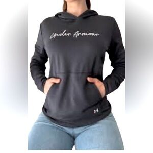 Under Armour Women’s Fleece scripted Hoodie Sz M